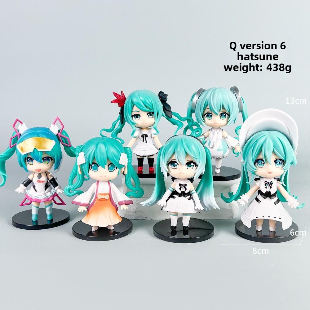 Hatsune Cat Miku Style Falling Posture Anime Fairy Tale Theme Ornament Model