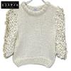CLANE 24AW White 17106-2252 FRILL HALF SLEEVE HAND KNIT TOPS Tops 1 whiteUsed