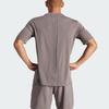 Adidas Hiit Workout 3-Stripes Quick-Dry Fitness Short Sleeve T-Shirt Men Tops Charcoal-Grey IS3720