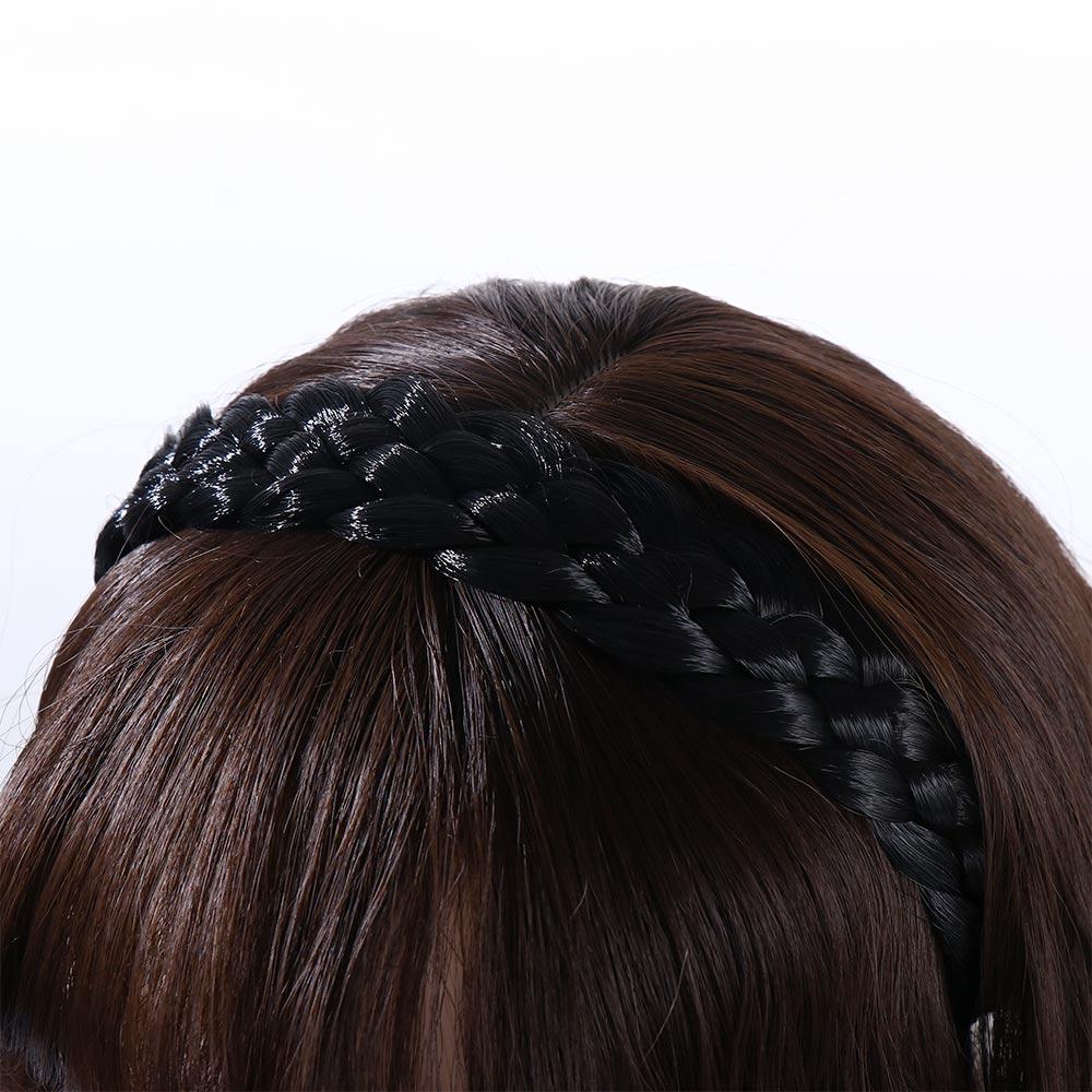 Headwear Women Elastic Braided Headband Wig Twist Headbands Bohemian Braided Hair Band Hair Hoop