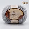 6pcs Luxurious Alpaca Cashmere Yarn  Ultra Soft & Warm Handmade DIY  Crocheting Yarn Suitable for Beginners Scarves300g/10.58oz
