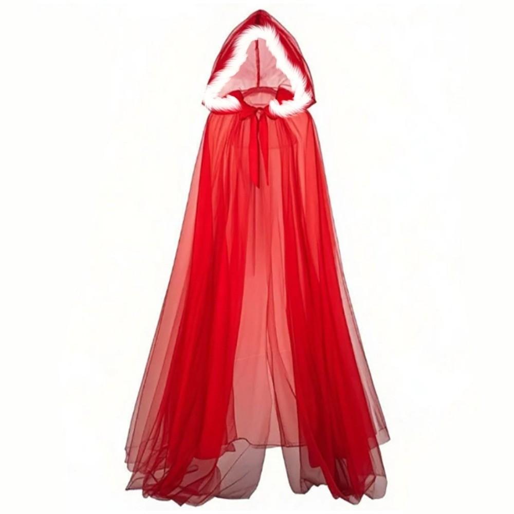 Polyester Witch Wizard Hooded Cloak Fairy Tale Cosplay Costume Cape Red Riding Hood Kids/Adults