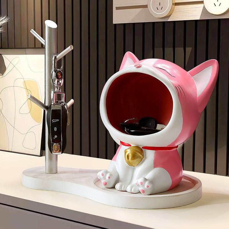 BeauNook Cartoon cute big mouth desktop ornament porch key storage home living room home decoration housewarming gift