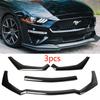 Front Spoiler Lower Lip Splitter For Ford Mustang 2018-2020 Black GT Style Front Blade Splitter Car Ornament Accessories