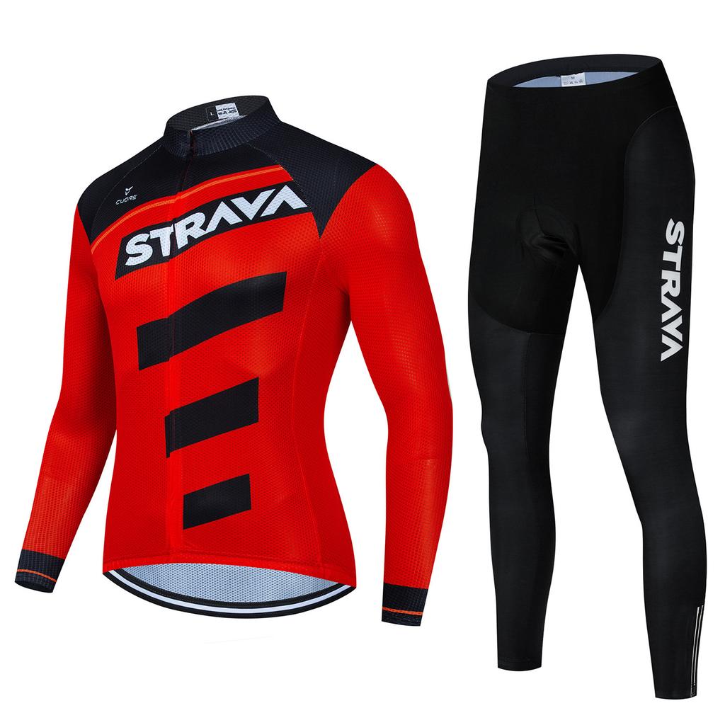 Autumn and Winter Long-sleeved S Cycling Suit, Men's and Women's Breathable Road Mountain Bike Suit