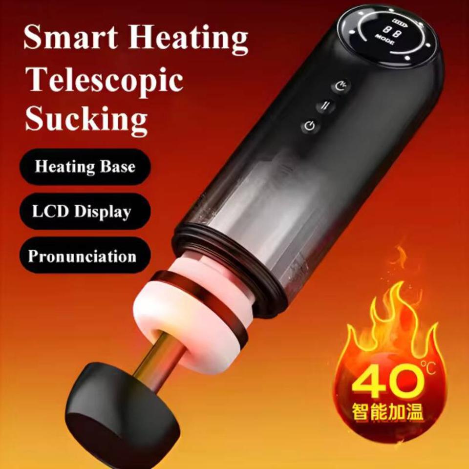 Automatic Suction Male Masturbator Oral Sex Masturbation LCD Screen Penis Pump Stroker Men's Sex Toy 18 Fully Automatic