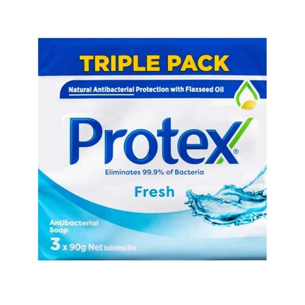 Антибактериальное мыло Protex Fresh Long Lasting, 3 шт. по 90 г