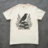 Kraai Boek Shirt, Gotisch Kraai T-shirt, Boekachtige Vogel Shirt, Dark Academia Shirt, Comfort Colors Unisex T-shirt