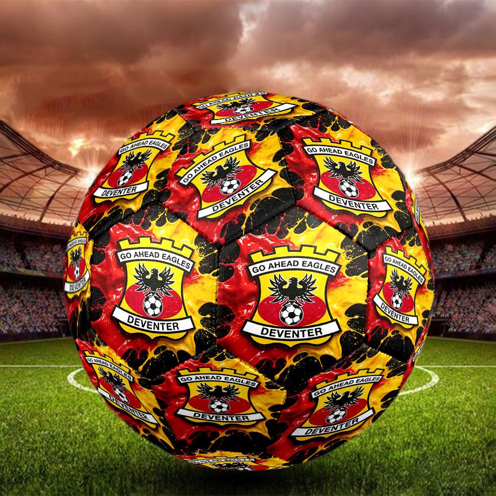 Go Ahead Eagles Print Size 5 Soccer Ball, Standard Match Football for Sports Game and Team Practice, Ideal Gift for Soccer Fans