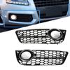2Pcs Front Bumper Lower Fog Light Lamp Grilles Replacement Fit for A5 08‑11