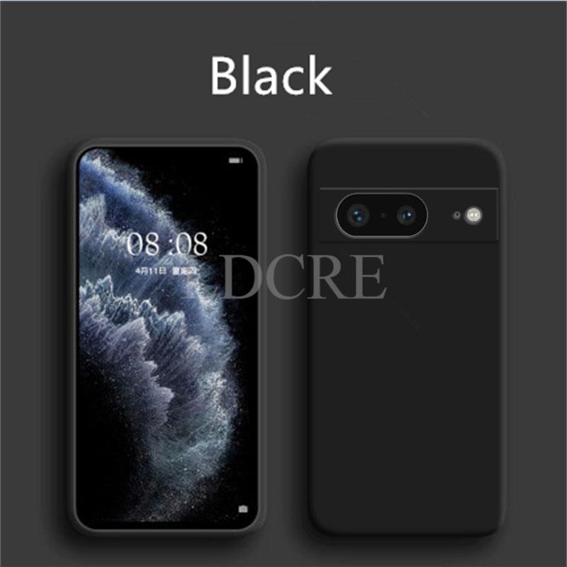 For Google Pixel 8 Case Liquid Silicone Coque For Pixel 8 Pro 7A 7 Pro 6 6A 7A 8A Cover TPU Fundas Protective Case Pixel 8 Cover