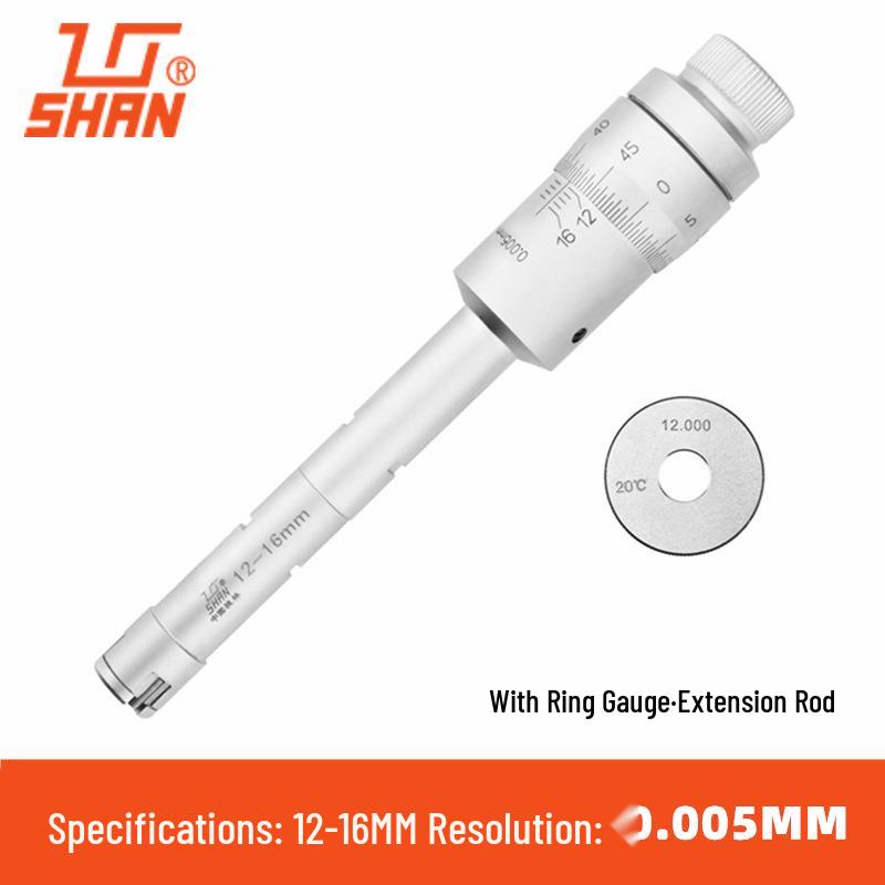 Three-Point High Precision Internal Diameter Micrometer Gauge Set