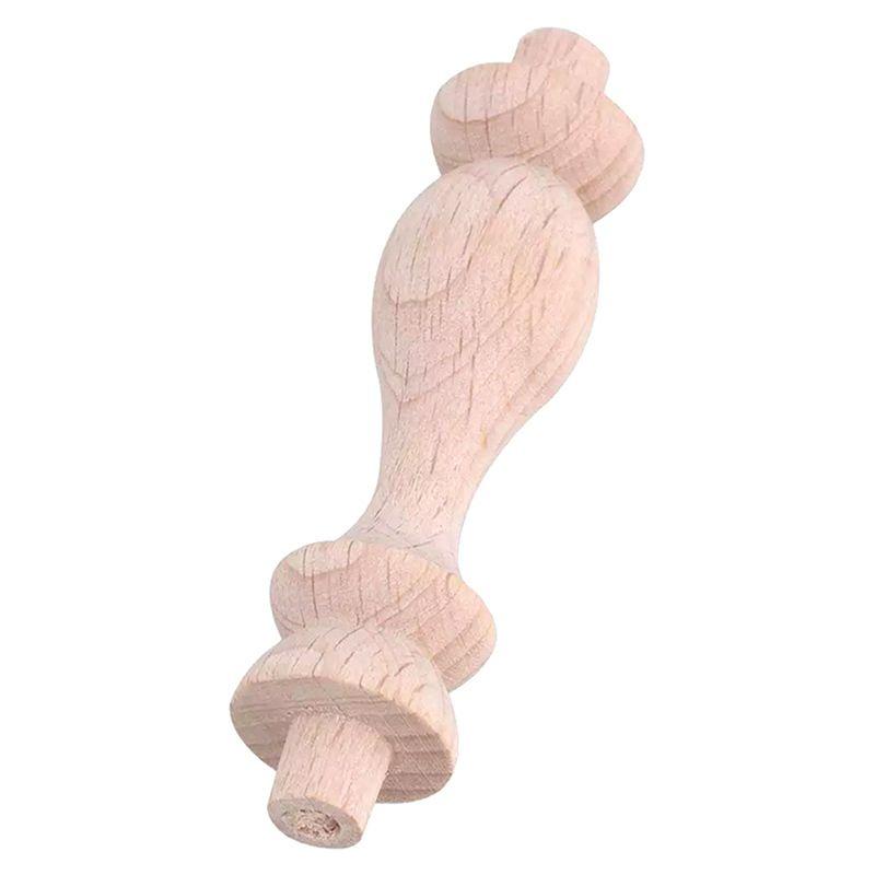 A84E-40 Pcs 7.6X1.8Cm Beech Unpainted Unfinished Wood Craft Spindles Baluster For Home Restaurant Decor Repair Decoration