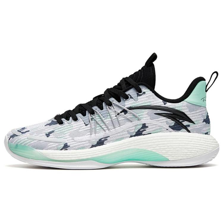 

Новые баскетбольные кроссовки Anta Skyline Team с амортизацией, противоскользящие и износостойкие, с низким верхом, мужские, серые, фарфорово-зеленые, 112311601-6 40