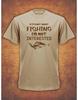 Not Fishing Not Interested Fathers Day Lockdown Present Gift Khaki T- Shirt Carp