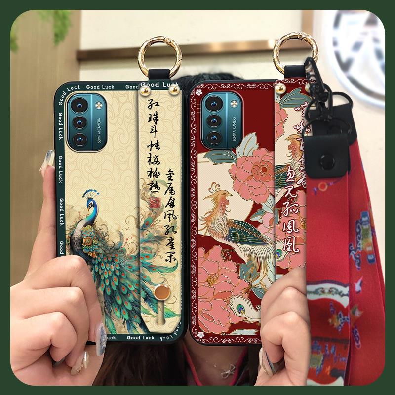 Phone Holder Silicone Phone Case For Nokia G11/G21 Protective Ring Fashion Soft Case Back Cover Durable Shockproof