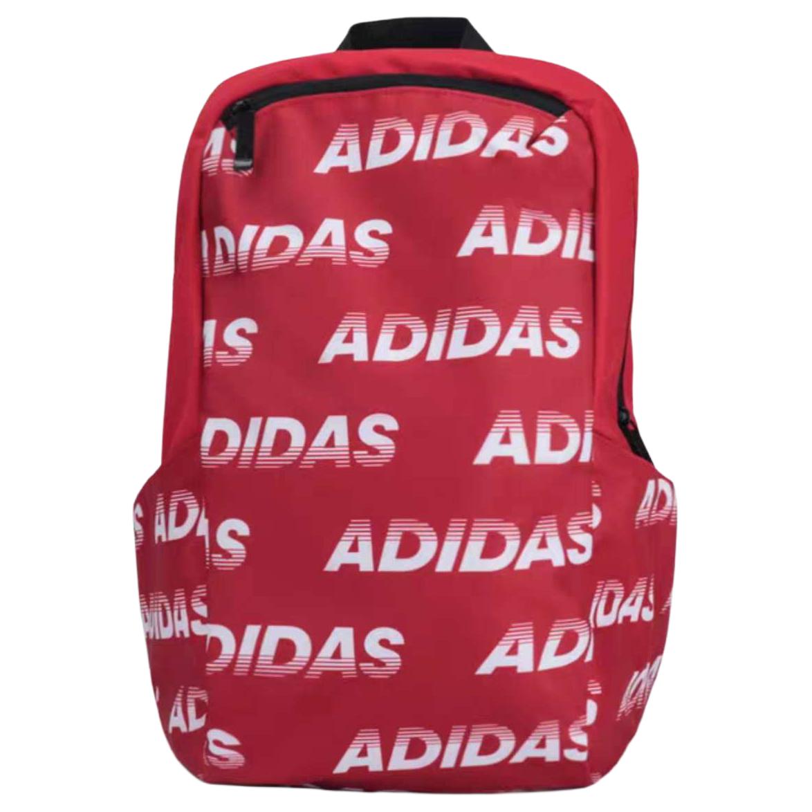 Adidas Simple Sports Zipper Backpack Unisex Backpack Red EE1104 Red