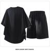 Men's Casual Jacquard Stripe T-Shirt & Shorts Two-Piece Set
