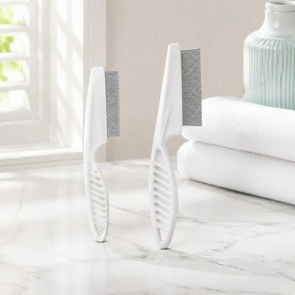 2PCS Stainless Steel Dense Teeth Pet Grooming Comb 14cm 18cm Size Detangling Comb  for Hair Shedding