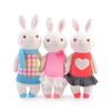 37cm/14in Stuffed Rabbit Plush Toy Easter Bunny Figure PP Cotton for Doll Room Decoration Kid Emotion Appease House Orna