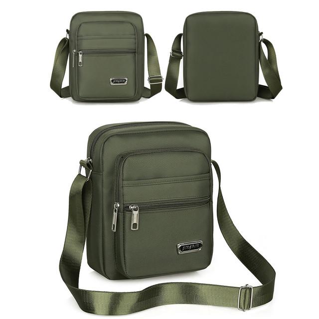 2024 Brandneue Umhängetaschen für Männer aus Nylon für Männer Umhängetaschen für Jungen Messenger Bags für Männer Handtaschen für die Reise Casual Large Satchel Grau