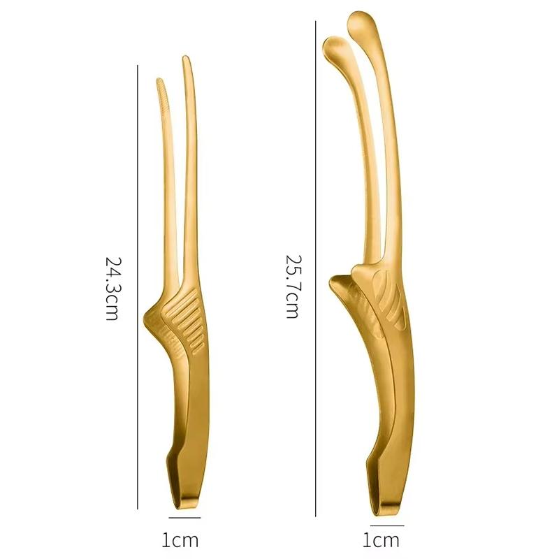 304 Stainless Steel Food Tongs Long Handle Non-slip Barbecue Tongs Steak Tongs Kitchen Cooking Tools Kitchen Accessories