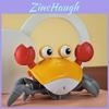 Interactive Crawling Crab Toy For Kids With Led Light And Obstacle Avoidance Functions