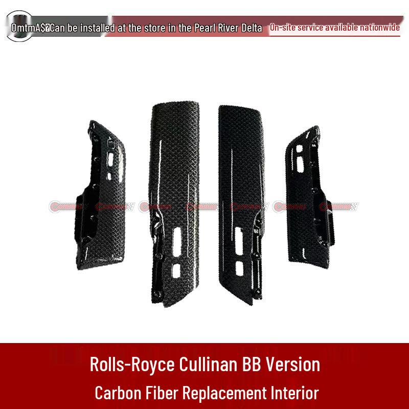 Dry Carbon Fiber Center Console Replacement for Rolls-Royce Cullinan Black Badge
