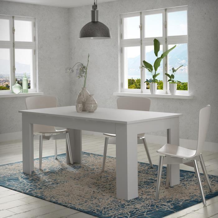 PILVI Dining Table - 8 People - White - L 180 X W 90 X H 75 Cm