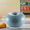 Ongwan Balance Ball, Donut Shape, Yoga Ball, Core Training, Balance Training, Inflatable, Pump Included, 50cm (Blue)