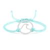 Bohemian Wax Rope Braied Bracelet for Women Men Charm Waves Adjustable Bangles Lucky String Bracelets Friends Gift Wrist Jewelry