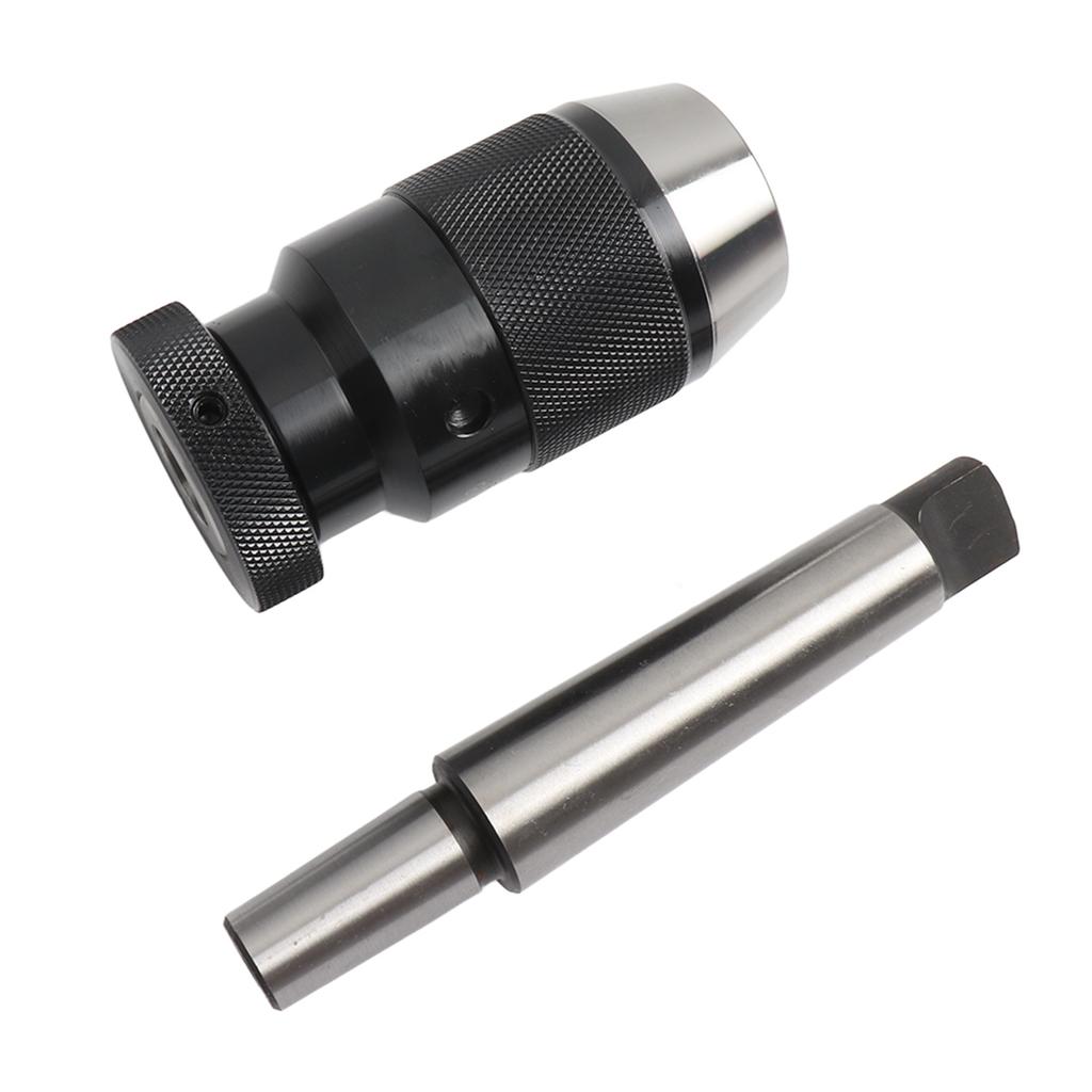 Self Tighten Drill Chuck Drill Chuck 1-16mm Capacity 45# Steel Self Tighten Keyless Lathe Drill Chuck with MT3-B18 Taper Arbor