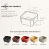 Durable Thick Flower Pot Imitation Purple Clay Bonsai Succulent Basin Simple Plant Bowl  Home