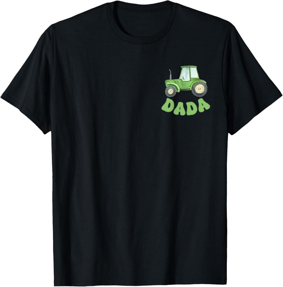 Dada of The Birthday Boy Tractor Farm Trucks Family Party T-Shirt 2XL