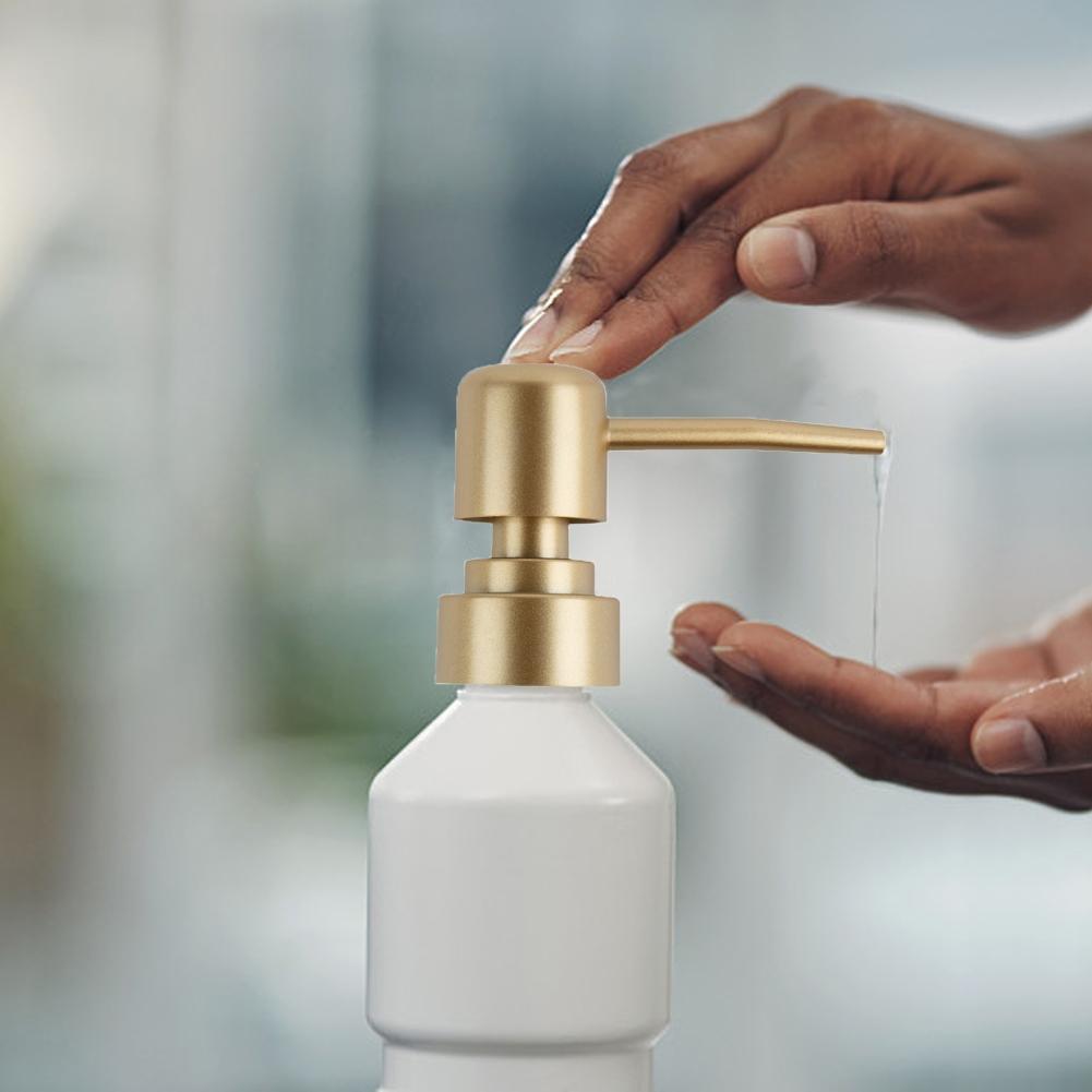 Głowica pompy o długości 9 cm ABS Srebrna Długość rurki 15 cm 1 szt.