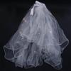 Bridal Pearl White Veil Wedding Veil LED Light Bride Veil Korean Bride Headwear Bride Crown
