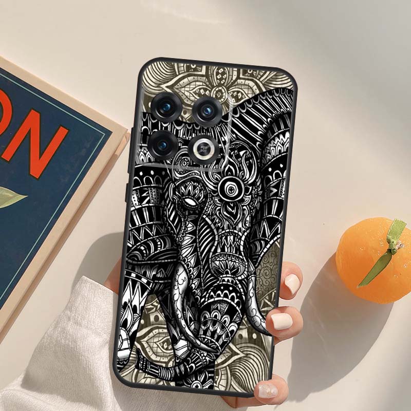 Elephant Floral Tribal Case For OnePlus Nord 5 CE 2 3 4 Lite N20 N30 OnePlus 15 13 12 11 13T 10T 10R 12R 13R Cover