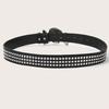 Gotischer Schädel Strass Schnalle Gürtel - Stilvolles Subkultur Punk Nieten Hip-Hop Rock Y2K Gürtel Accessoire Lässig Täglich ,Für Männer Frauen