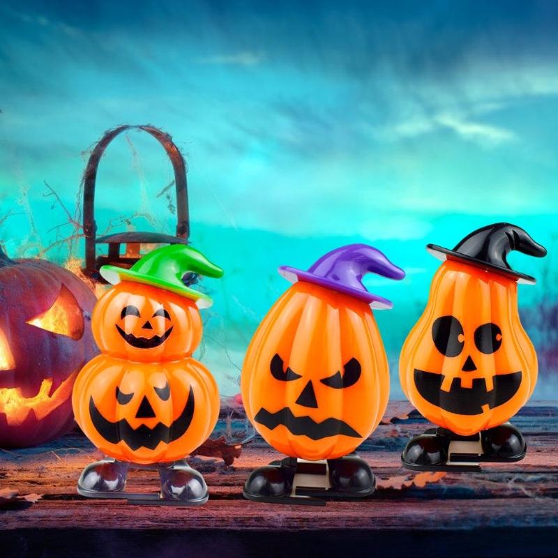 Halloween Party Decorations Halloween Pumpkin Wind Up Toy Clockwork Pumpkin Toy Classroom Reward Goodies Bag Fillers