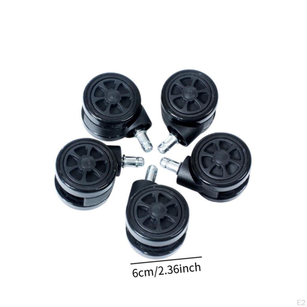 5 Pack Caster Wheels for Office Chairs And Desks