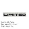 3D Premium ABS LIMITED Letters Sticker Achterbumper Badge Auto Achterklep Embleem Accessoires Buitendecoratie
