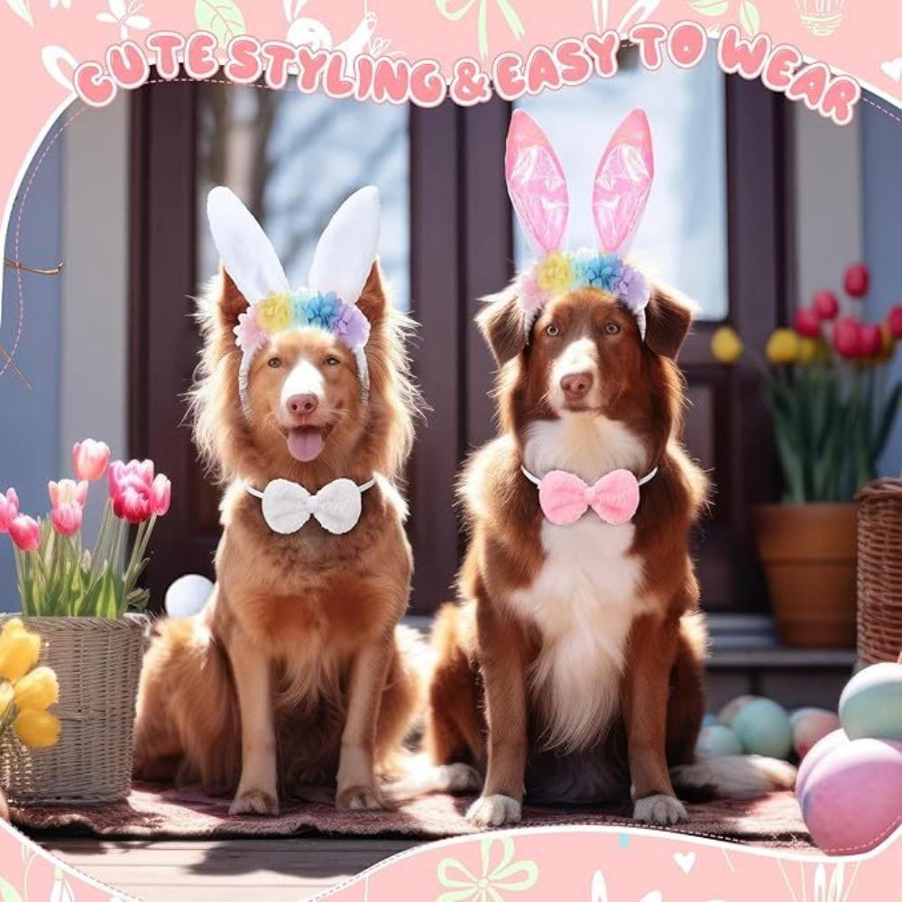 Easter Children's Rabbit Headband Pet Rabbit Hat Bow Tail Set