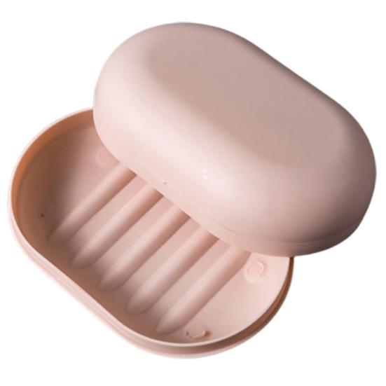 Soap Box Moisture Resistant Leak-proof Plastic Lid Design Soap Holder for Bathroom
