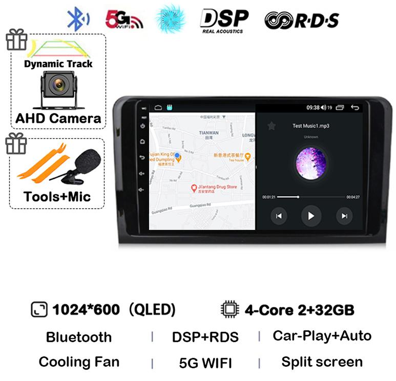 

Android 14 Auto CarPlay автомобильное радио для Mercedes Benz W164 ML GL 2005 - 2012 GPS мультимедийный видеоплеер стерео 2Din DVD головное устройство