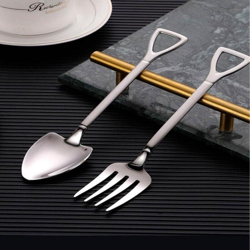 

Cafe Fork Yoplait Spoon Salad Gift for Singles BB0038 Triangular shovel + square shovel + fork