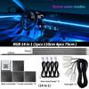 LED Ambient Lights Kit Colors Streamer For Car Universal Interior Symphony Hidden Acrylic Embass Strip RGB Decoration Atmosphere