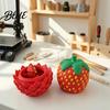 Strawberry Shape Dragon Egg with Movable Dragon 3D Printed Fidget Toy Fantasy Decoration Flexible Joints for Home Office Poseable