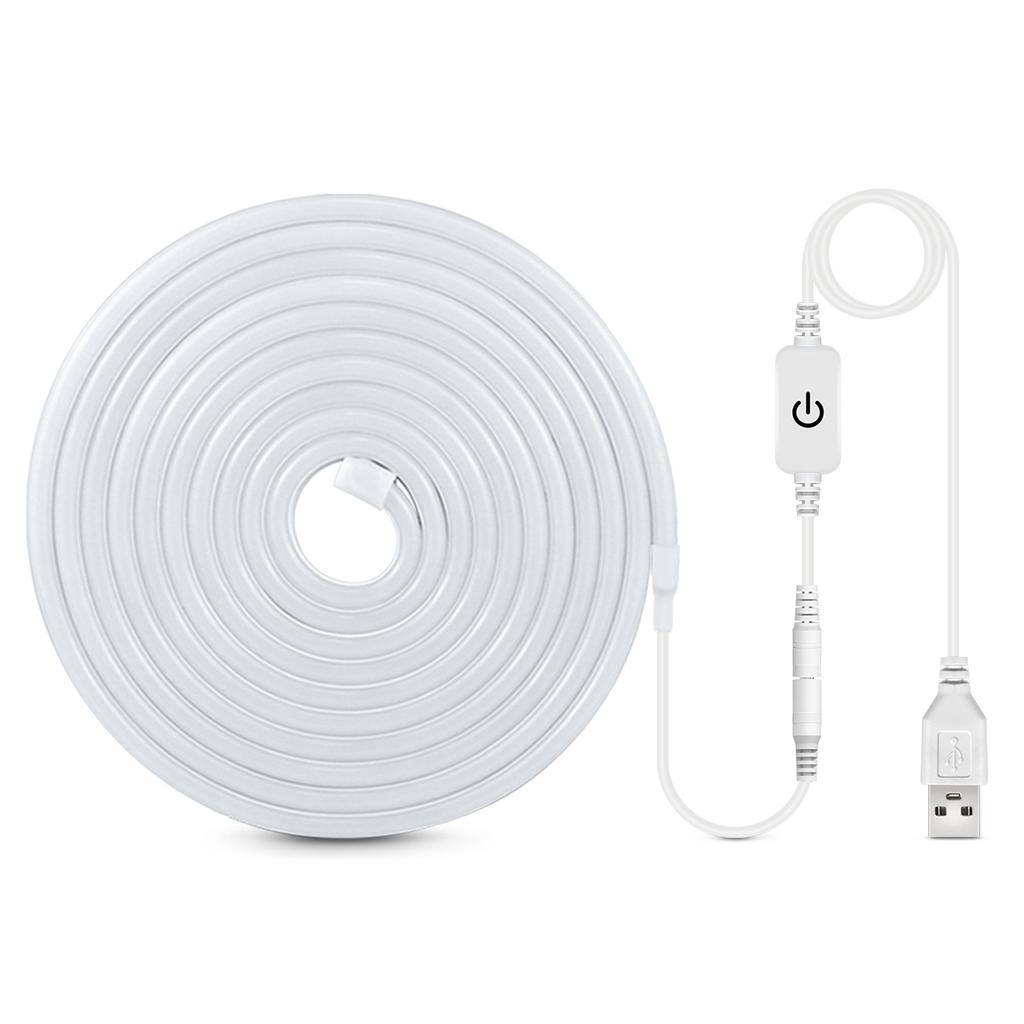 Dimmable Neon LED Light Cabinet Strip Kitchen Shelf Pantry Showcase Bedroom Closet Backlight Lamp Touch Motion Sensor Switch