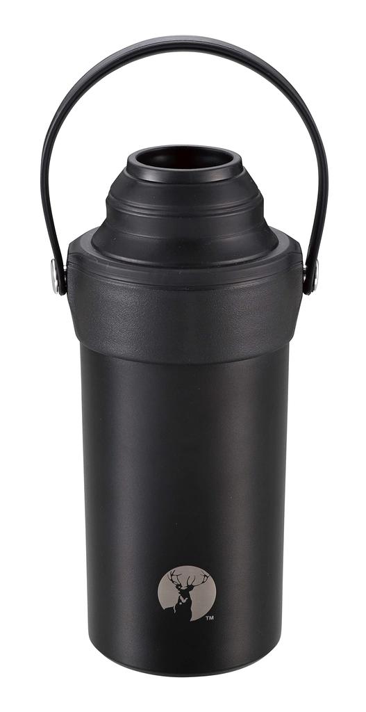 CAPTAIN STAG PET Bottle Holder PET Bottle Cooler HD Stainless Steel PET Bottle Holder Vacuum Insulated WarmCold 500ml 600ml Dual Use Handle Included