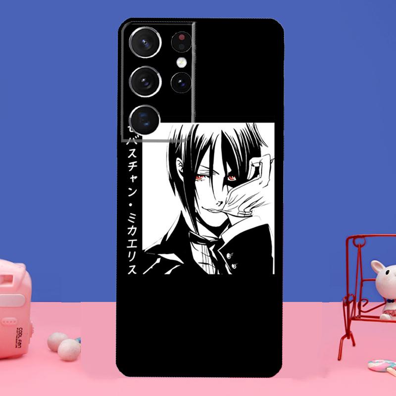 Sebastian Black Butler Kuroshitsuji For Samsung Galaxy S20 FE S21 Ultra Note 20 S8 S9 S10 Note 10 Plus S22 Ultra Case Cover